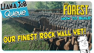 The Forest  How To Build The Best Defensive Wall [upl. by Latonia279]