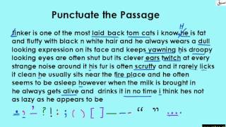 Punctuating a Passage Part1 English Lecture  Sabaqpk [upl. by Innavoeg488]