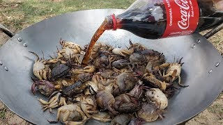 Delicious Fried Crab With Coca Cola  Field Crab Cooking with CocaCola [upl. by Oleusnoc]