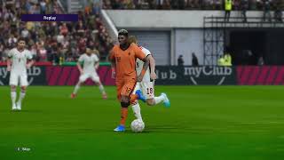 PES 2021 Gameplay  Hongarije  Nederland  Nations League 2024 [upl. by Aloiv]