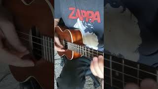 TREMOLO PICKING w Moving Bass ON BARITONE UKE by Damon Wood baritoneukulele ukulele original [upl. by Nuawtna]