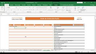 FICHIER DE GESTION DUN RESTAURANT [upl. by Sundin972]