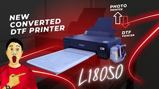 Converted DTF Printer Epson L18050  Review of DTF printer [upl. by Libna605]