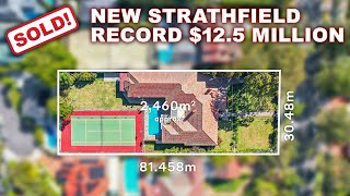 125 MILLION  a new RECORD for Strathfield in Sydney realestate property hometour [upl. by Nadnerb]