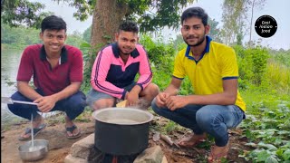 3 IN 1 RECIPE  ATTA POORI amp BADIA DALMA  Healthy Recipe in Village jungle  East Indian Food [upl. by Lizzie]