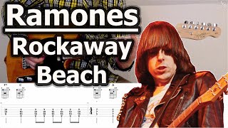 Ramones  Rockaway Beach  Guitar Tabs Tutorial [upl. by Erastes]