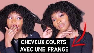 Cheveux Crépus Courts avec une FRANGE I Je coupe une frange [upl. by Nahor]