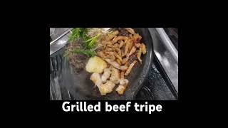 Gopchang grilled beef tripe  grilled beef intestines seoultrip seoultravel seoulfood shorts [upl. by Algie]