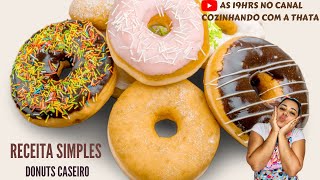 Receita de Donuts Caseiro [upl. by Jessabell]