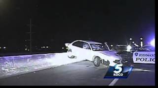 Full video Edmond police dash cam footage from chase [upl. by Mcneil290]