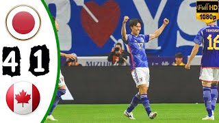 JAPAN vs CANADA 4 1 ALL GOALS amp HIGHLIGHTS 🔥 HD 2023 [upl. by Alaehs]