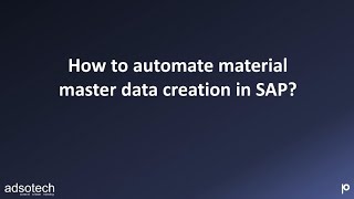 Automate SAP Material Master Data Creation with Automate Studio  Short Tutorial [upl. by Eceinehs]