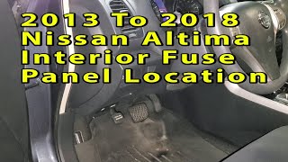 Nissan Altima Interior Passenger Compartment Fuse Panel Location 2013 2014 2015 2016 2017 amp 2018 [upl. by Avahc602]