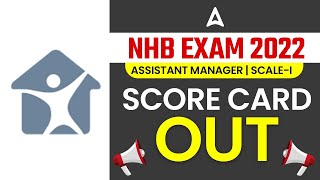 NHB Socre Card 2023 Out  NHB Assistant Manager Scale I Score Card [upl. by Neelrahc]