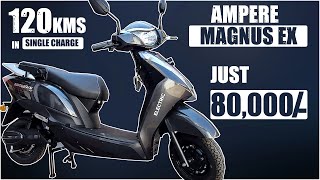 Ampere Magnus EX Full Review  Ampere Magnus E Scooter  PriceRangeFeatures  Hybiz tv [upl. by Dekow]