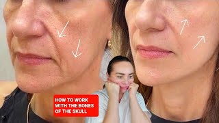 OSTEOPATHIC MASSAGE  How to tighten saggy cheeks and reduce sagging jowls [upl. by Kendall905]