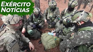 Exercício inédito treina interoperabilidade entre exército do Brasil e EUA [upl. by Aniteb]