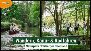 Wandern Kanu und Radfahren im Naturpark Sternberger Seenland  MecklenburgVorpommern [upl. by Domph664]