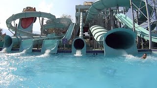 Tunnel Free Fall Water Slide at Dolusu Park [upl. by Arihas]