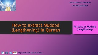 Practice of Tajweed of QuraanHafsMudood [upl. by Attehcnoc]