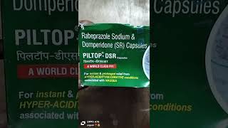 PILTOP DSR CAPSULE RABEPRAZOLE SODIUM DOMPERIDONE SR CAPSULE automobile [upl. by Leirrad]