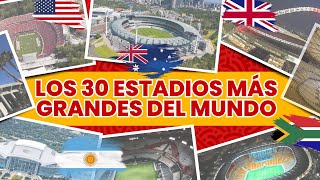 ✅ LOS 30 ESTADIOS 🏟️⚽ MÁS GRANDES DEL MUNDO 🌍  Escenarios Deportivos  DATOS QUE NO SABÍAS [upl. by Nosyd]