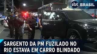 Sargento da PM é executado no Rio de Janeiro  SBT Brasil 181024 [upl. by Rowen]