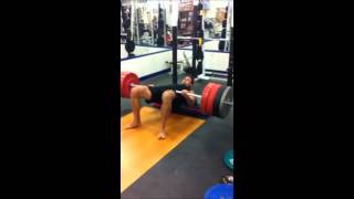 Hip Thrust 495 lbs x 6 reps [upl. by Fronnia]