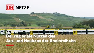 Studie Der regionale Nutzen des Aus und Neubaus der Rheintalbahn [upl. by Nosmas611]