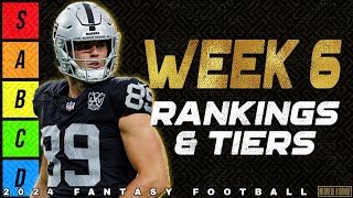 Week 6 Tight End amp Quarterback Rankings  2024 Fantasy Football [upl. by Aittam]