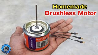 खाली पेंट के डिब्बे से बनाएं Brushless DC Motor  How to make Brushless motor at home [upl. by Jelena]