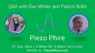 Piezophirecom Origins Science Instructions for Pain Water ALCHEMY QampA wDan Winter Patrick [upl. by Camile]