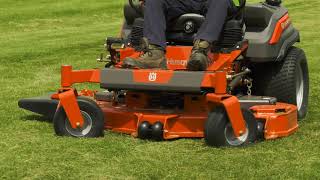 How to Use amp Operate a Commercial Zero Turn Gas Lawn Mower  Husqvarna [upl. by Yelrahc]