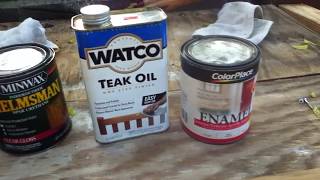 Teak Oil versus the rest [upl. by Auqcinahs]