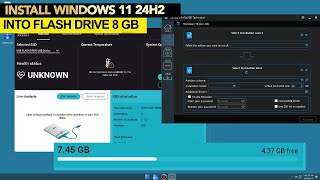 Install Windows 11 24H2 8GB flash disk [upl. by Eugilegna281]