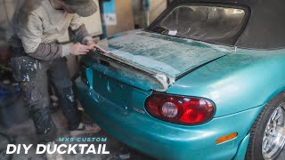 DIY Custom Ducktail Spoiler [upl. by Draneb]