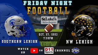 Southern Lehigh at Northwestern Lehigh  High School Football  102723 [upl. by Nwahsirhc133]