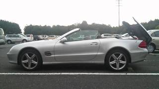 MercedesBenz SL500 Roof Action From The Side [upl. by Oca]