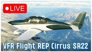 REP Cirrus SR22  Switzerland VFR  XPlane 12 [upl. by Sirromad]