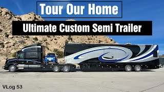 EXTREME SPACECRAFT 46FT CUSTOM SEMI TRAILER TOUR😍  😯INSIDE is unbelievable RV Lifestyle HDT RV [upl. by Lemmie]