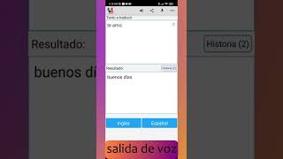 Español Inglés Traductor  Demo [upl. by Anirret628]