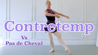 How to Contretemps Vs Pas de Cheval  Ballet For All 2021 [upl. by Arekahs679]