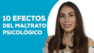 10 Efectos del maltrato psicológico [upl. by Almire]