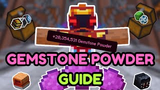 How To Get Gemstone Powder After Mining v4  Hypixel Skyblock [upl. by Suertemed]