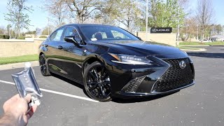 2022 Lexus ES 350 F Sport Start Up Test Drive Walkaround POV and Review [upl. by Oilasor]