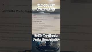 Site da ANP já está emitindo o certificado de posto revendedor [upl. by Sugden]