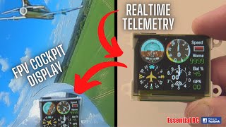 Onboard REALTIME Telemetry Cockpit Display  DJI FPV RC Freewing Avanti EDF JET  FIRST FLIGHT [upl. by Killy]