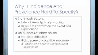 Research on elder abuse incidence and prevalence [upl. by Yevre]