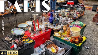 🇫🇷PARIS 4K quotPARIS TRADITIONAL FLEA MARKET quotVANVESquot WALKquot 4K60 FPS VERSION 30APRIL2024 [upl. by Natsirk]