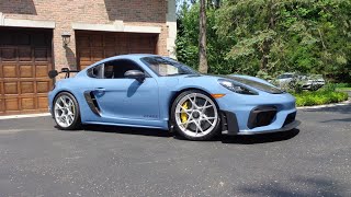 2023 Porsche 718 Cayman GT4 RS Weissach Package in Aetna Blue amp Ride My Car Story with Lou Costabile [upl. by Meagher941]